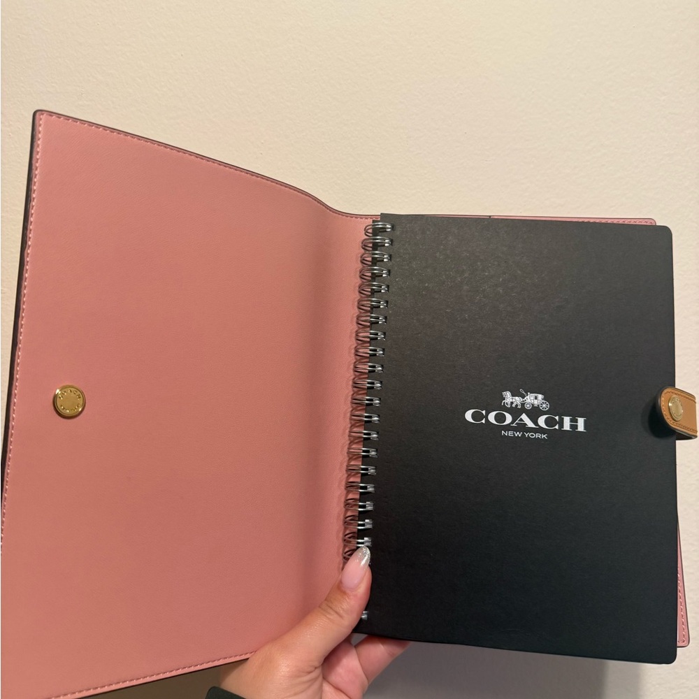 Coach Powder Pink Notebook - Picture 3 of 4